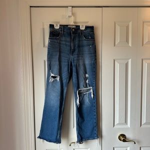 Abercrombie Ankle Straight Ultra High Rise Jean